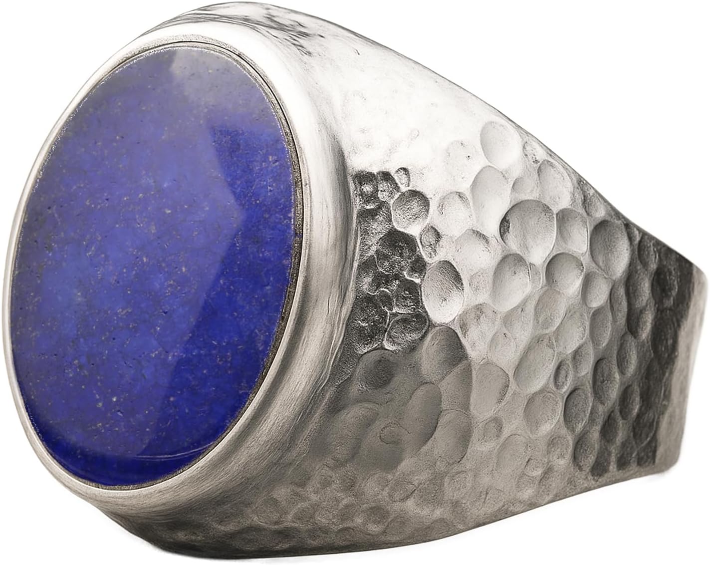 Natural Aventurine Crystal Ring for Men in 925 Sterling Silver