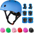 KAMUGO Kids Adjustable Helmet and Protective Gear Set for Sports