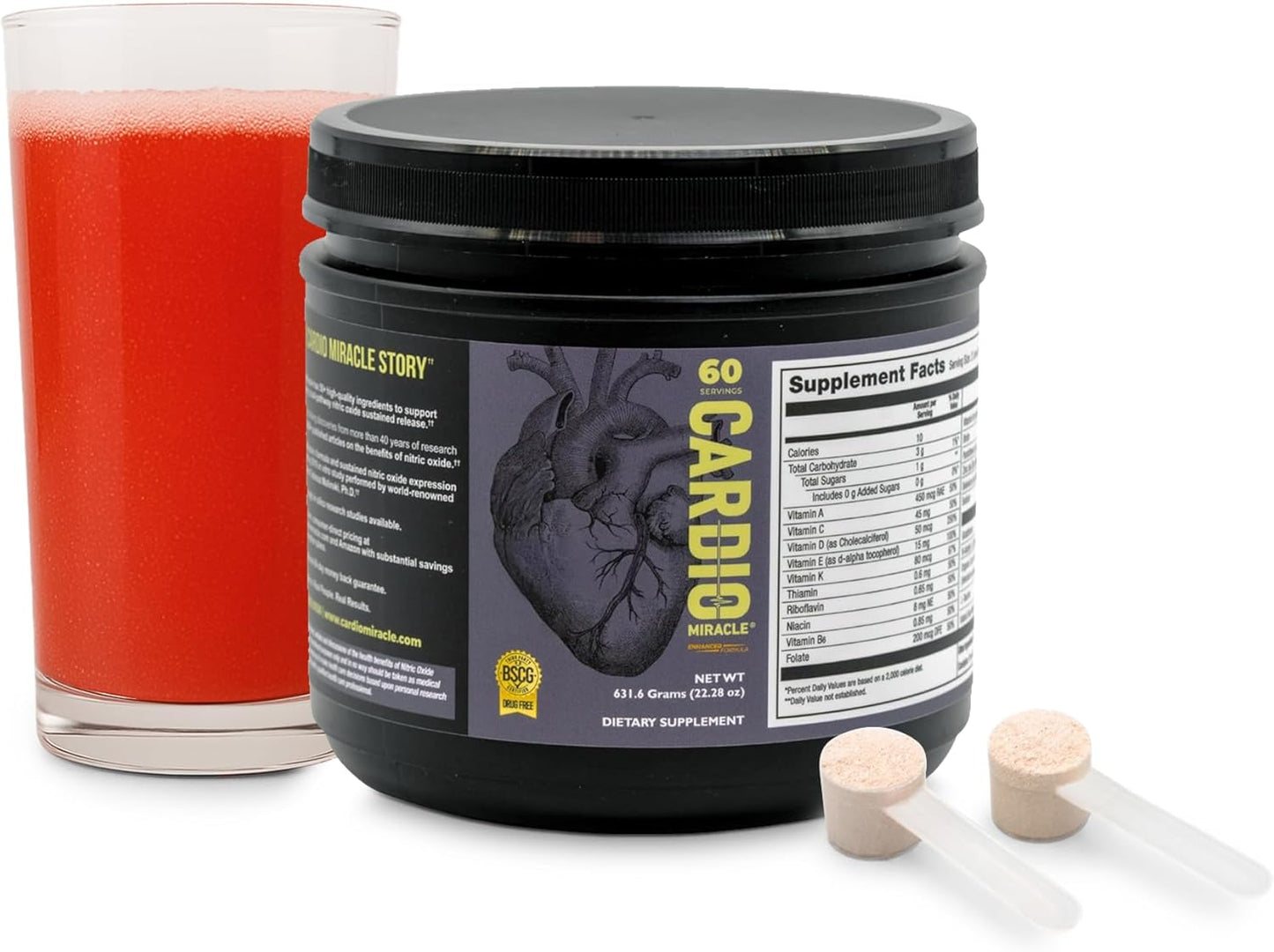 Cardio Miracle Nitric Oxide Supplement for Heart Health & Energy
