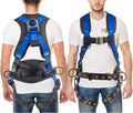 Hammerhead 5pt Safety Harness with Back Pad - 230-420 lb Capacity