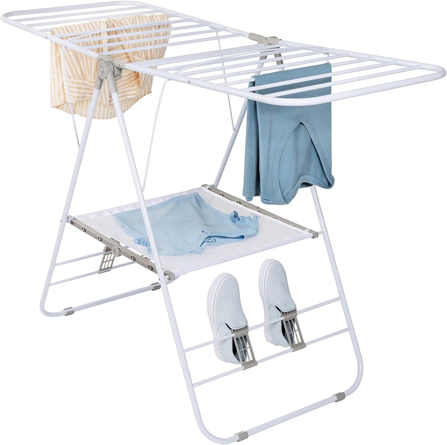 Heavy-Duty Foldable Laundry Drying Rack for Indoor & Outdoor Use