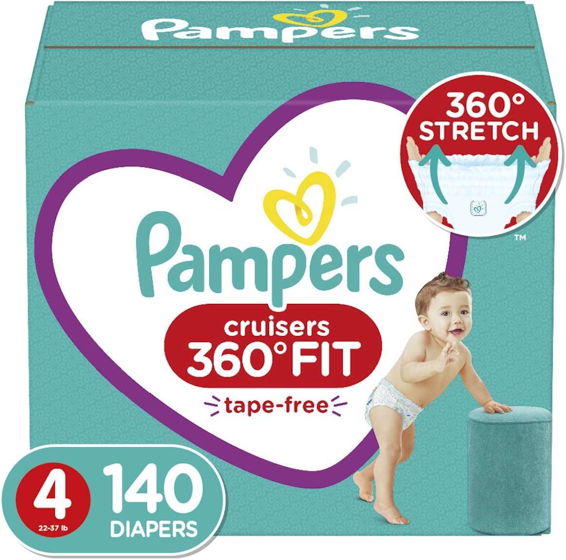 Pampers Pull On Cruisers 360 Fit Size 4 - Stretchy Comfort for Your Little One