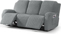 Timeles Recliner Covers for 3 Seater Reclining Sofa Slipcover - Light