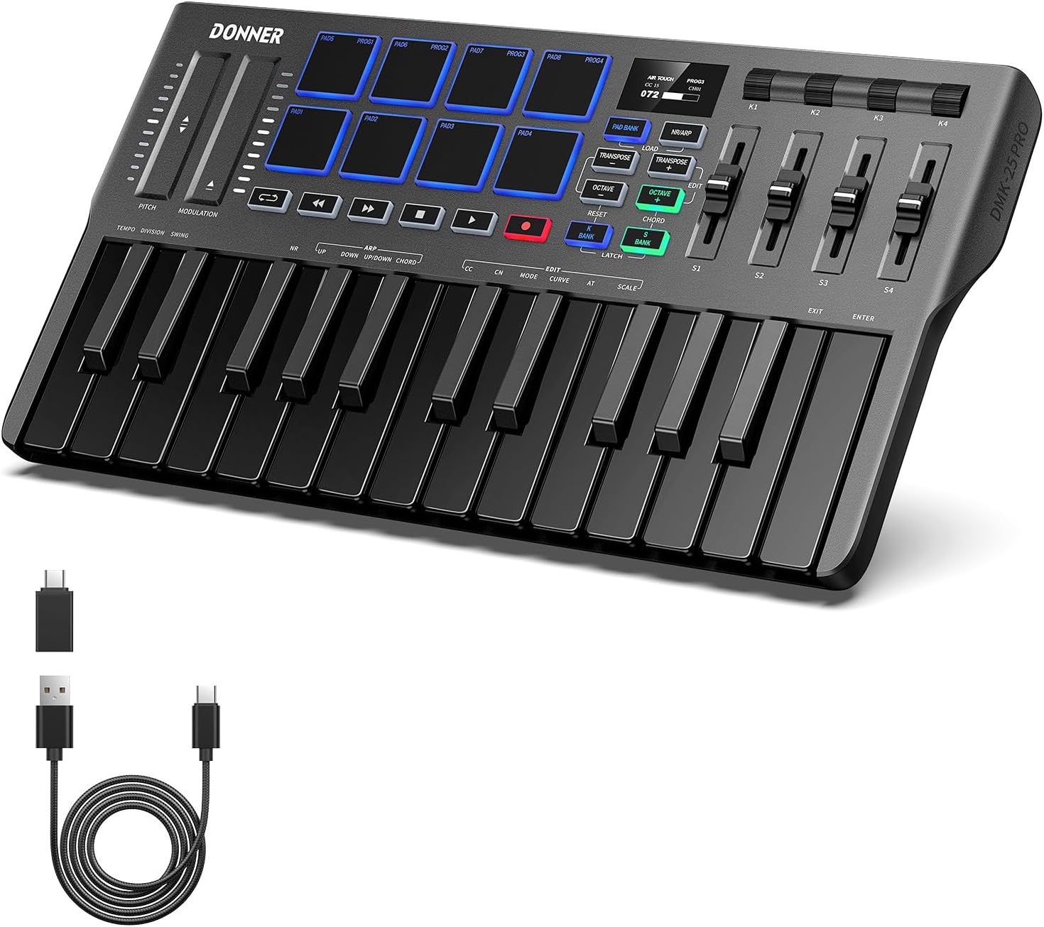 Donner USB-C MIDI Keyboard Controller for Music Creators