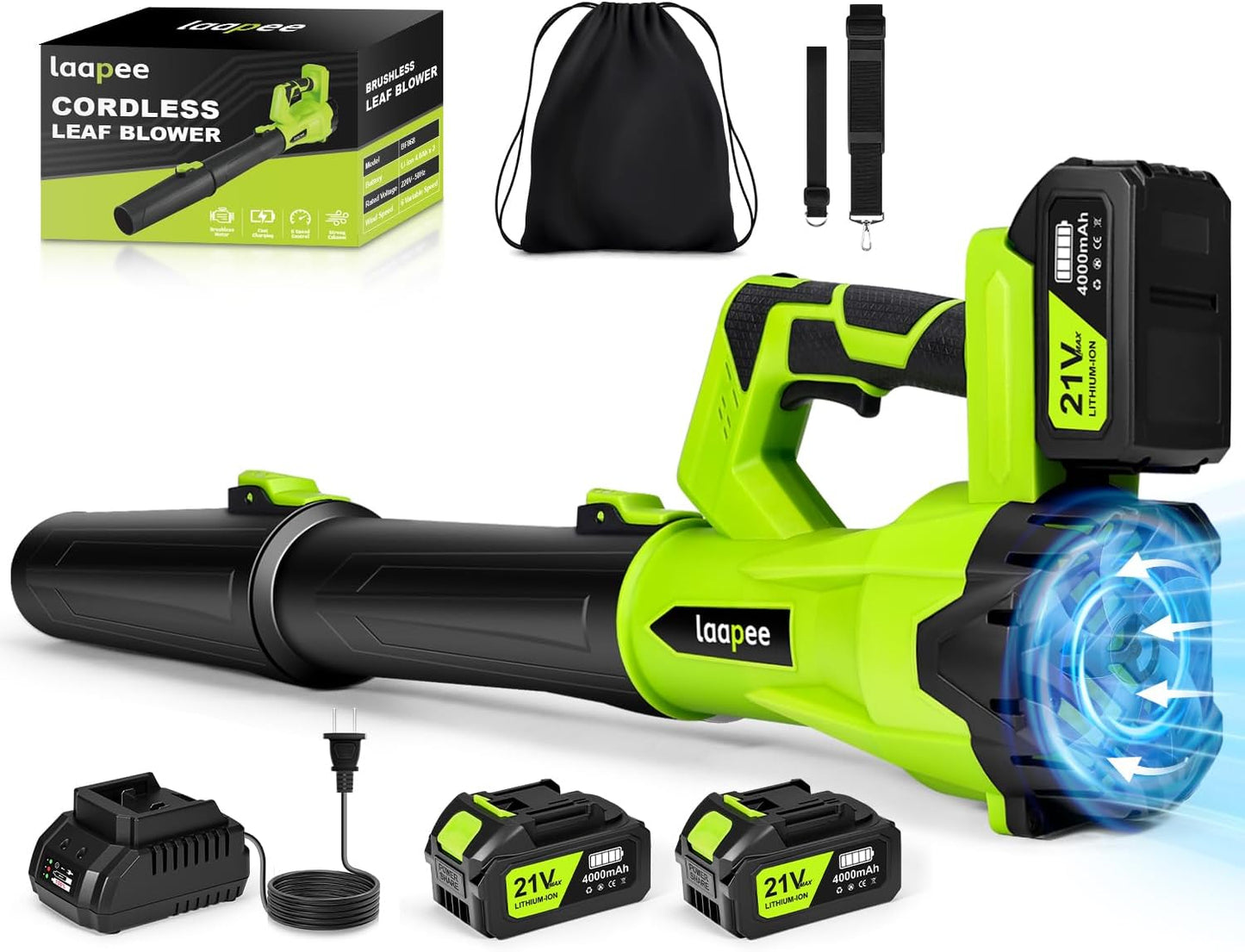Cordless Leaf Blower with Brushless Motor for Lawn Care Tasks
