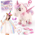 Interactive Walking Talking Unicorn Plush Toy for Girls - Remote