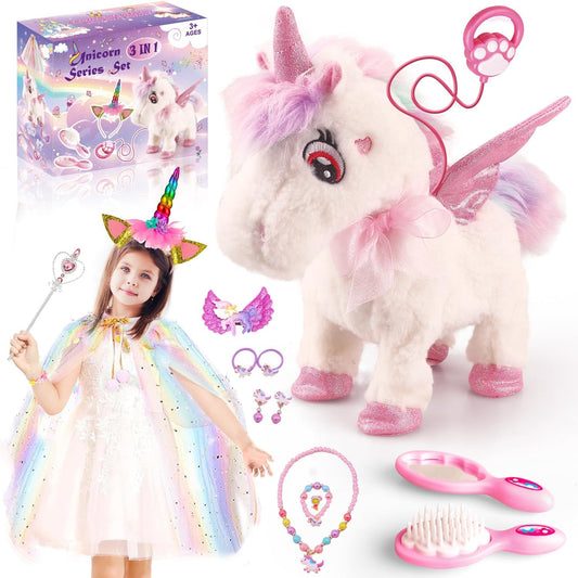Dollox Interactive Unicorn: Remote Control Walking Toy