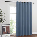 Blackout Stone Blue Curtain for Sliding Door - Wide Thermal Panel