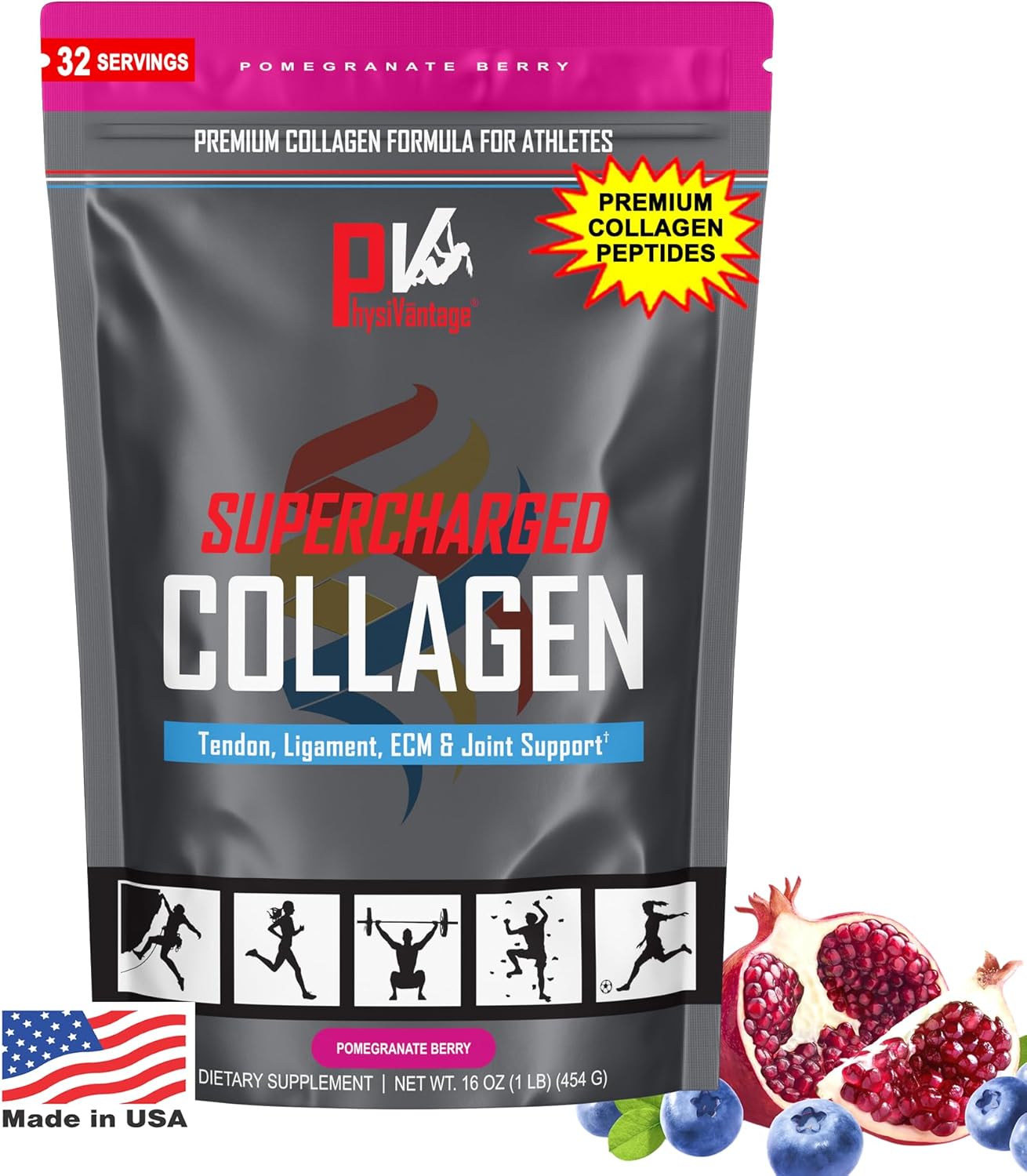 Supercharged Collagen Peptides Powder for Joint and Skin Health