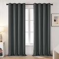 Blackout Grommet Curtains 52W x 96L in Dark Grey - Thermal