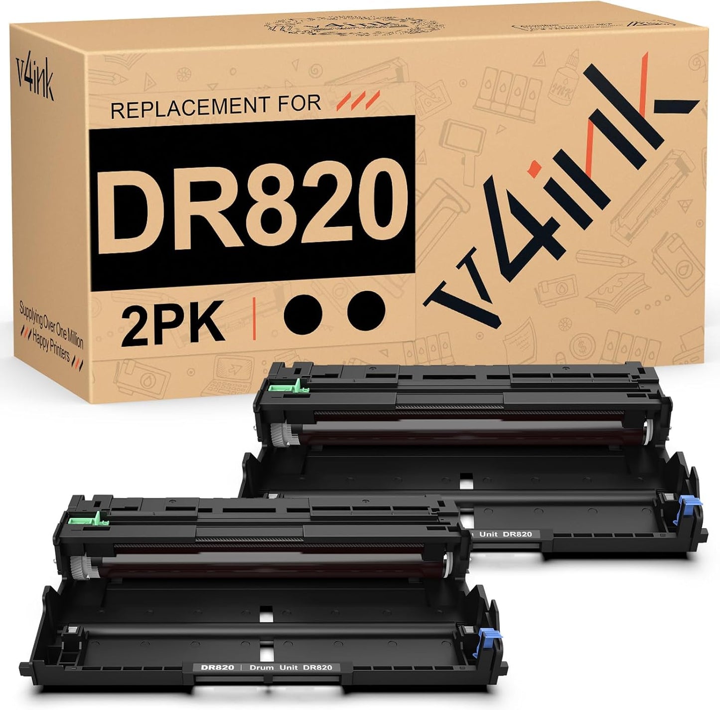 v4ink DR820 Compatible Drum Replacement for Brother Printers
