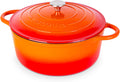 Cast Iron Dutch Oven with Lid 7.3-Quart - Ovenproof Enamelled