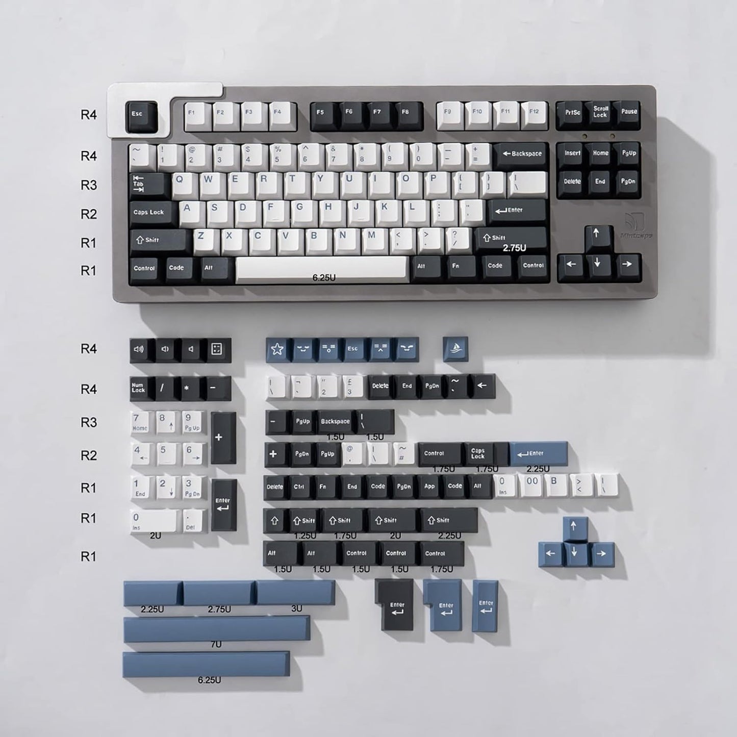 Sumgsn 172 Keys Double Shot Keycaps Set for Mechanical Keyboards