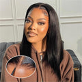 Wear and Go Glueless Bob Wig Human Hair 16in - 5x5 HD Closure