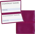 Metallic Maroon Folding Business Card Holders - 250 Pack - Durable