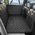 Back Seat Cover for Dogs - Thick Hard-Bottom Dog Hammock for Car