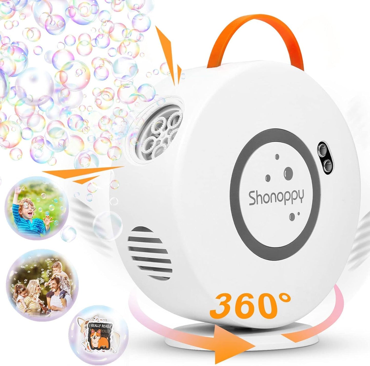 Automatic Bubble Machine for Kids - Durable 12000+ Bubbles/min