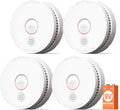 Smoke Detector 10-Year Photoelectric Smoke Alarm 4-Pack - Long-Life