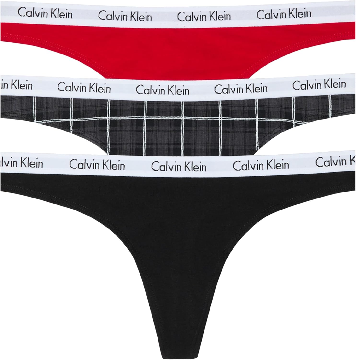 Calvin Klein Women's Carousel Logo Cotton Stretch Thong Panties