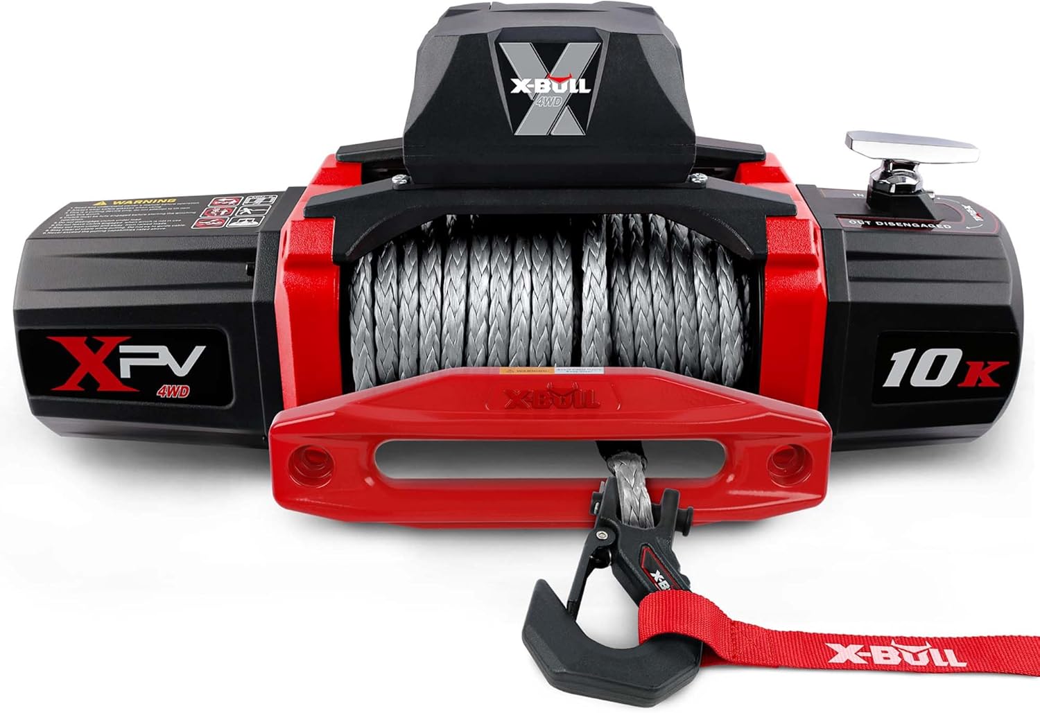 X-BULL 10000 lb Electric Winch Kit with Synthetic Rope and Remote