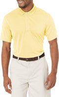 PGA Tour Men's Airflux Solid Mesh Golf Polo - Cool Comfort