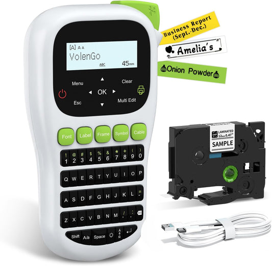 VolenGo H1100 Label Maker: Waterproof & Portable