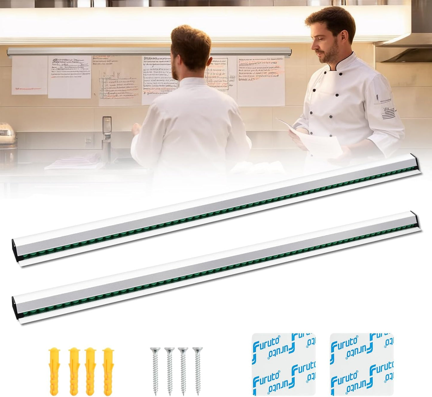 Cjgyz Ticket Holder for Restaurant - Durable 48 Inch Order Holder