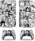Console Decal Skin Anime Girl Vinyl Sticker for PS5 Slim Disk - Full