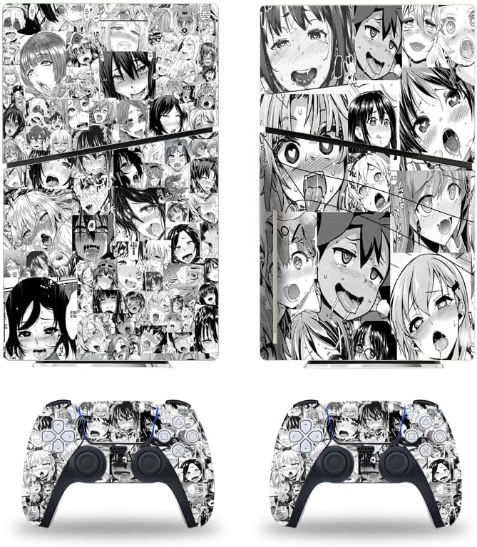 Anime Girl Vinyl PS5 Skin - Gray Hot Design