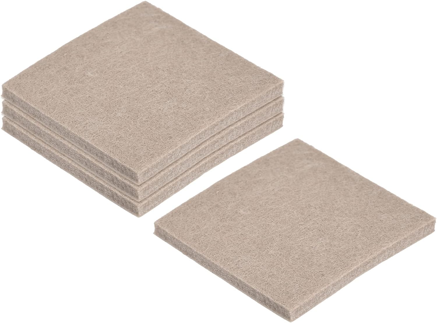 Scratch-Free Furniture: Beige Felt Pads 2x2