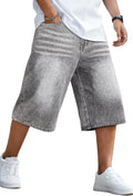 GINGTTO Mens Baggy Jean Shorts Loose Fit 15 in Inseam - Comfortable on