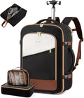 Rolling Backpack with Wheels 57L Carry On - Spacious Travel
