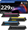 TN229XL 229XL High Yield Toner Cartridge 4-Pack - Reliable Replacement