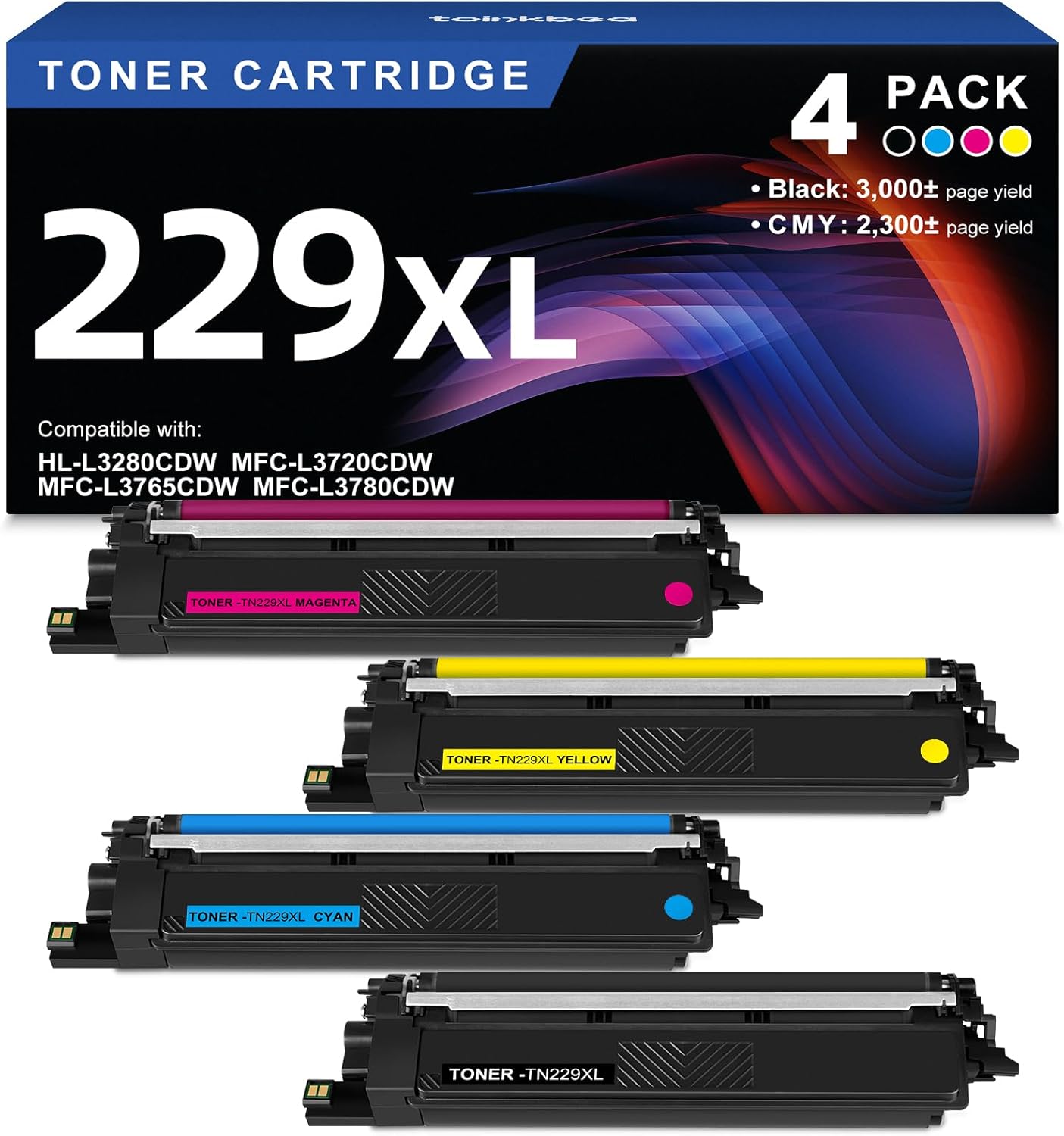 High Yield TN229XL Toner Cartridge Compatible for Brother Printers