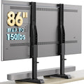 AX WABER Table Top TV Stand for 37-86 Inch TVs with Adjustable Legs
