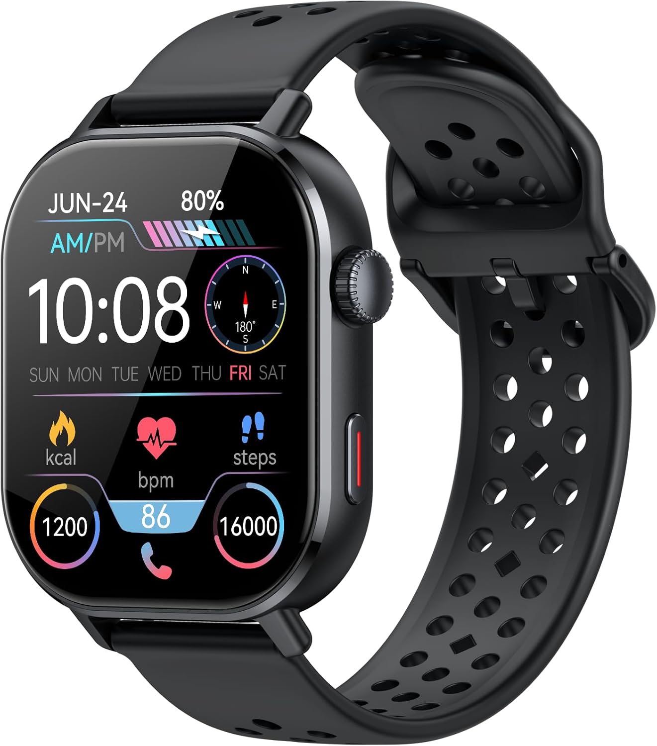 Smart Watch GPS with 2.06in AMOLED Display for Fitness Tracking