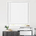 26 1/2 in x 64 in White Cordless Vinyl Mini Blinds - No Drill Privacy