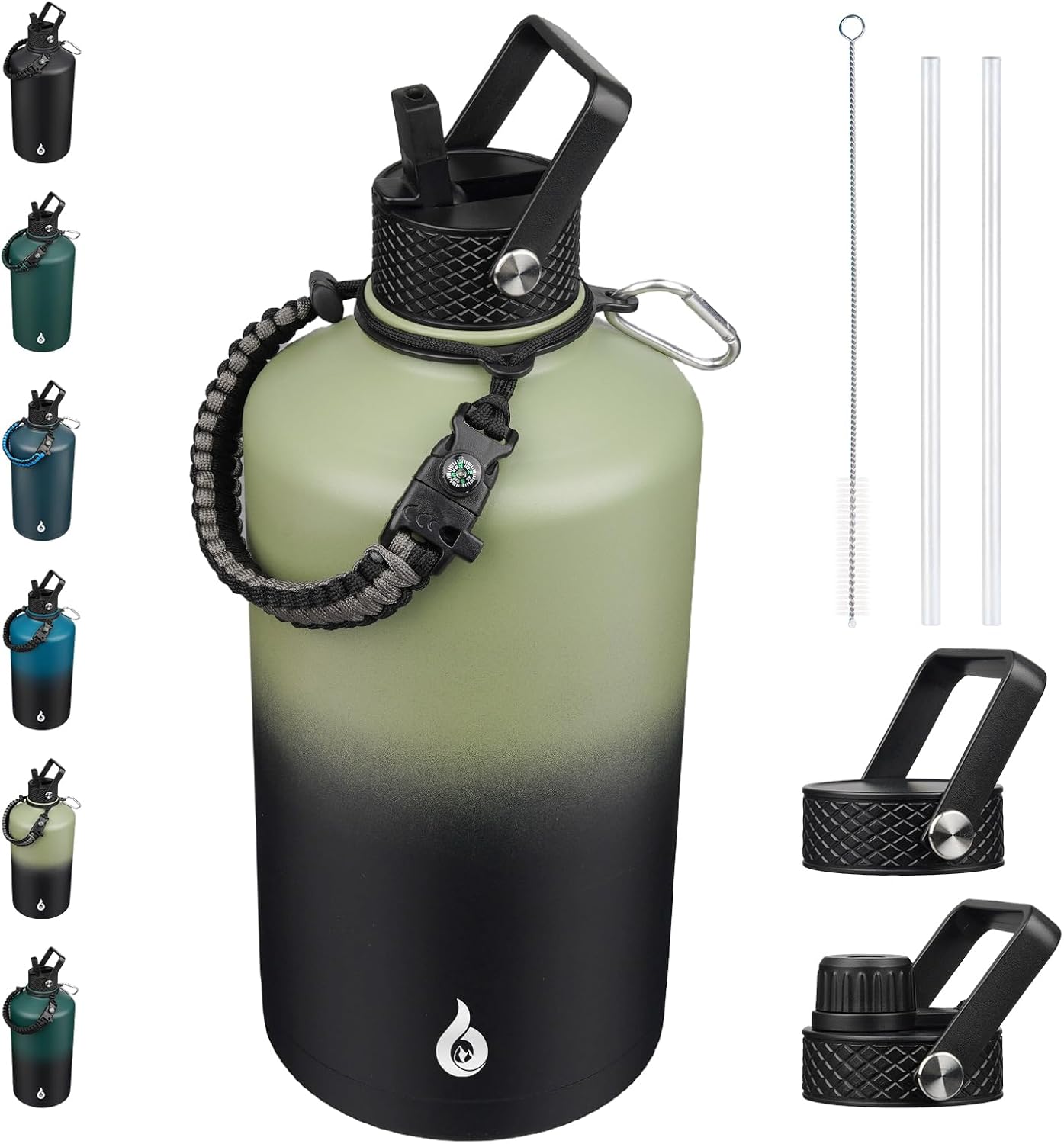 BJPKPK 1 Gallon Water Bottle with Straw Lid for All Activities