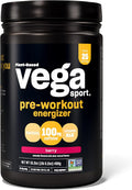 Vega Sport Pre-Workout Energizer Berry - Focused Energy for Workouts