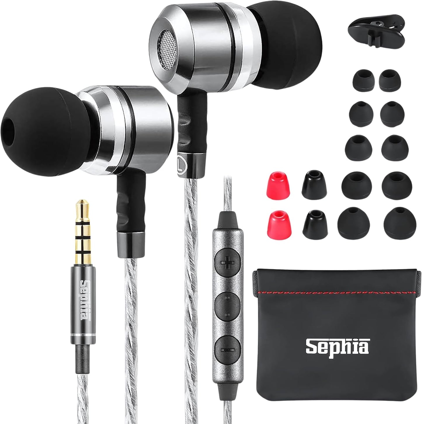 Sephia SP3060VC Wired Earbuds: Deep Bass & Noise Isolation