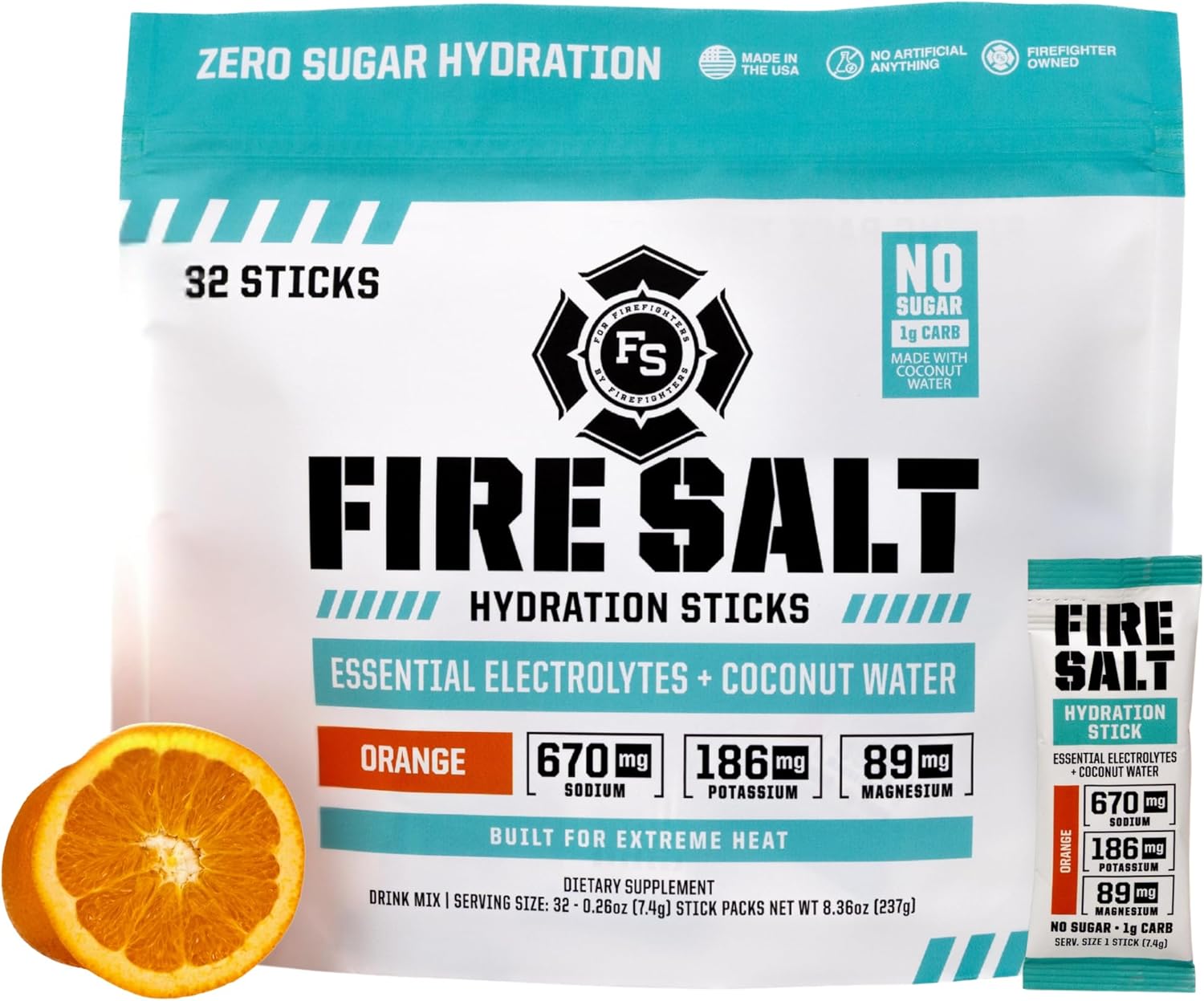 Fire Science Fire Salt Hydration Sticks for Active Lifestyles