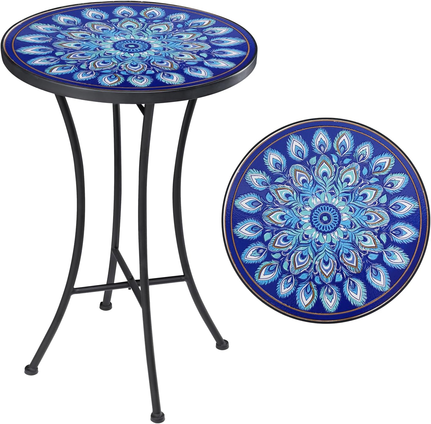 Vipush Mosaic Outdoor Side Table - Perfect for Any Space