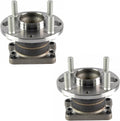 TRQ 2 Piece Rear Wheel Bearing & Hub Assembly Set Compatible