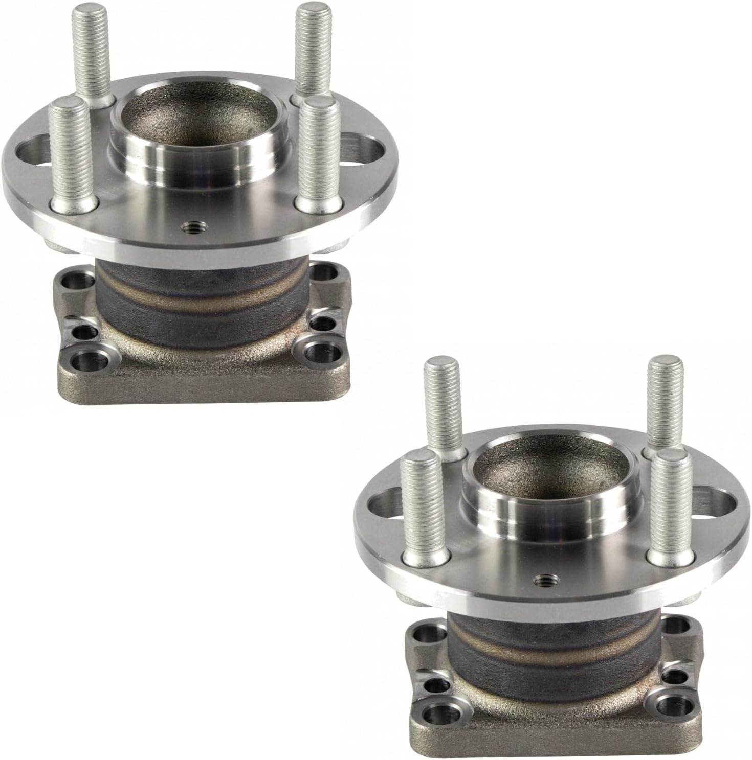 TRQ Rear Wheel Bearing & Hub Assembly Set for Mazda 2 2011-2014