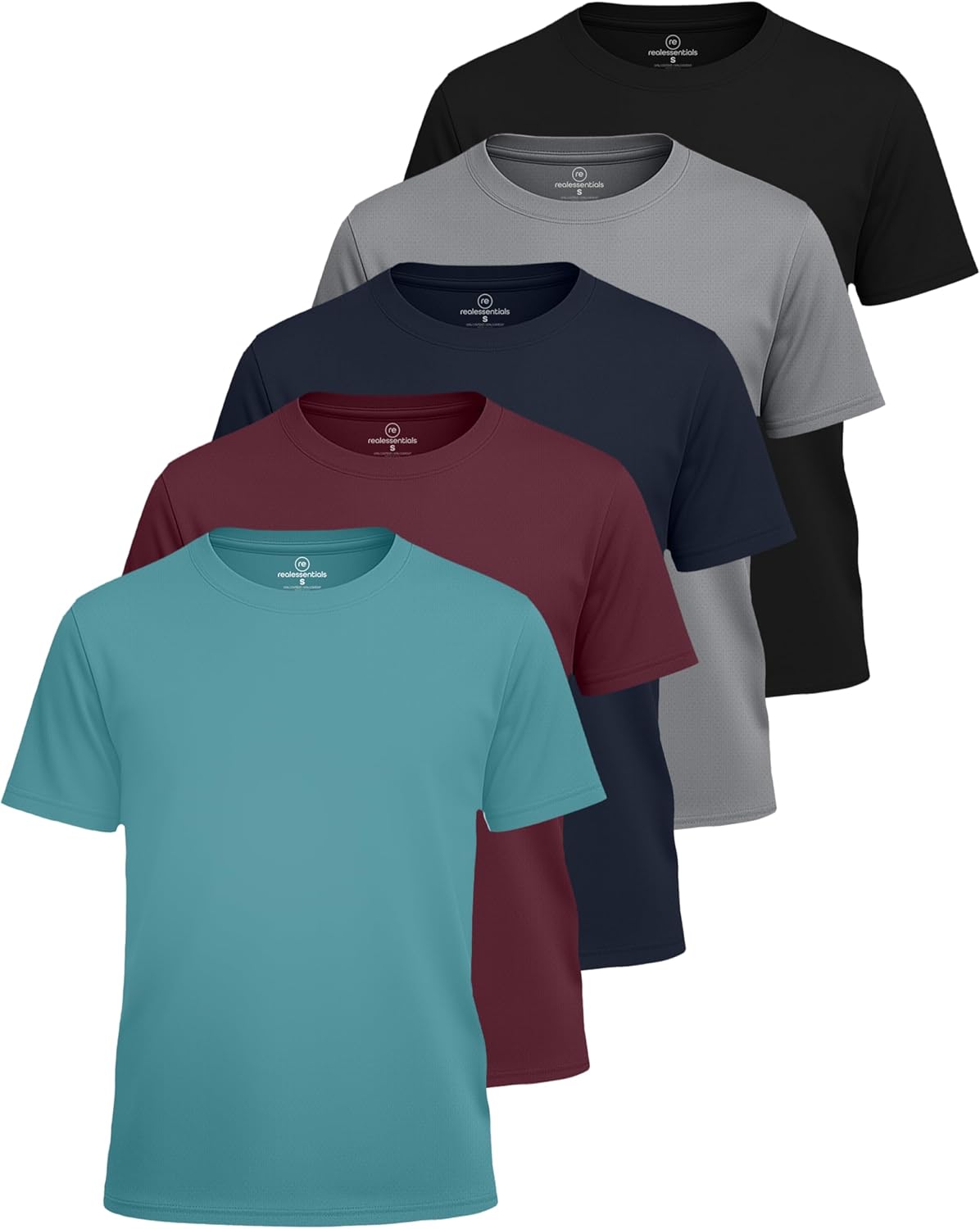 Boys' Mesh Short Sleeve Athletic T-Shirt for Active Play