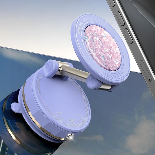 Upgraded Vacuum Magnetic Car Phone Holder with Strong Suction