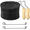 1000 Pcs 16 Gauge Rebar Tie Wire 6 in with 2 Tie Tools - Complete