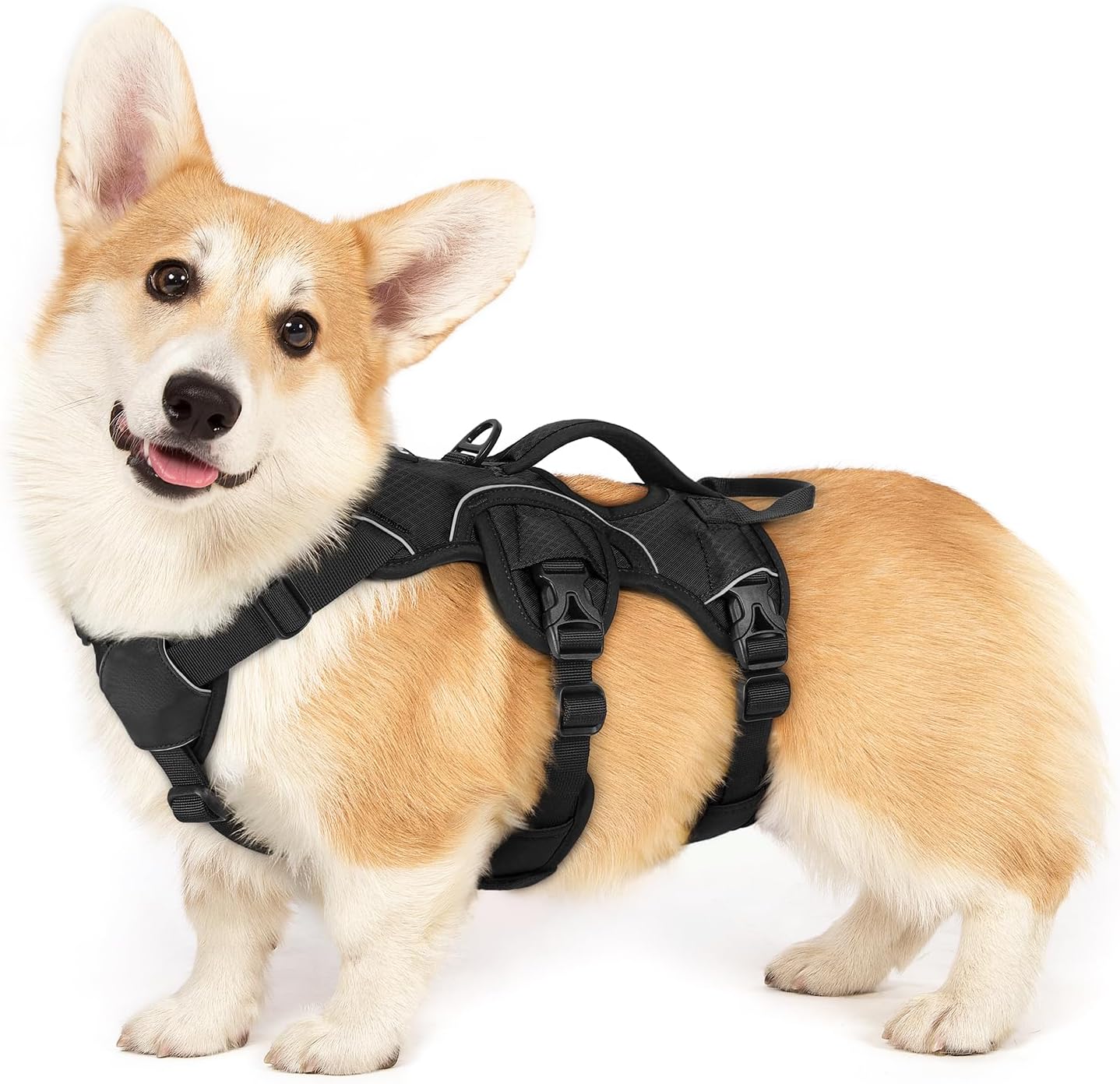 Escape Proof Dog Harness for Large Dogs by rabbitgoo - Black