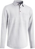 Mens Long and Short Sleeve Polo Shirts for Men - Casual Cotton Blend