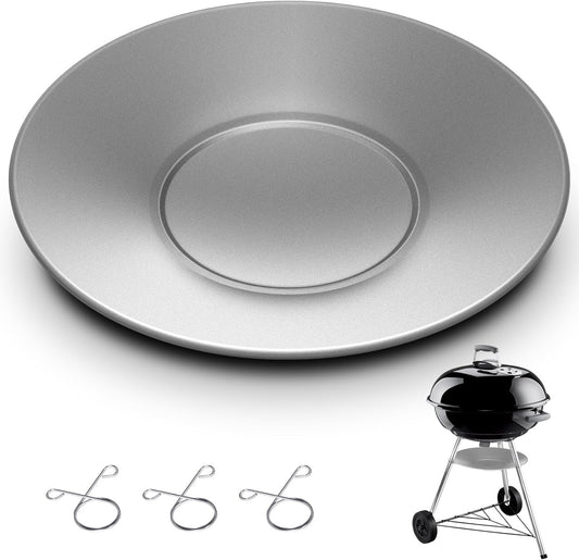 2 Pcs 11 Inch Diameter Ash Catcher Pan for Charcoal Grill Use